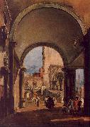 Francesco Guardi An Architectural Caprice oil painting artist